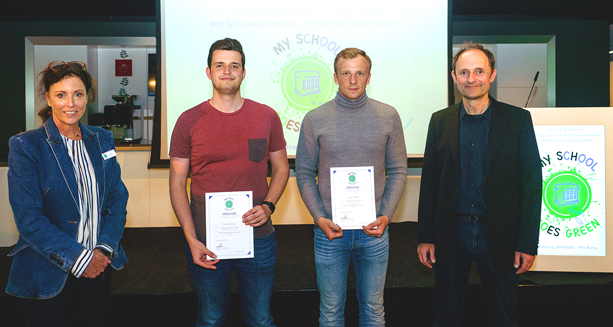 1. Preis für die Berufsbildende Schulen 2 für das Projekt "Smart-technologies for green homes & buildings" (Foto: Tim Hondke)