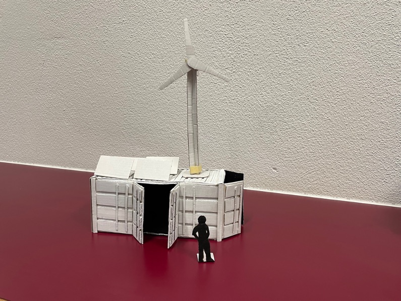 Windkraftx4-Modell