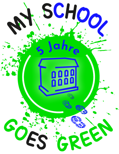 my school goes green Logo